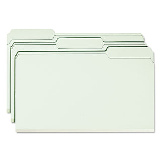 Smead™ Expanding Recycled Heavy Pressboard Folders, 1/3-Cut Tabs, 2" Expansion, Legal Size, Gray-Green, 25/Box (SMD18234)