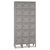Tennsco Box Compartments with Legs, Triple Stack, 36w x 18d x 78h, Medium Gray (TNNBS61218123MG)