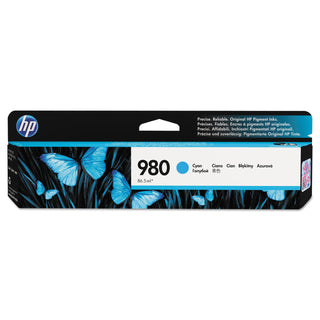 HP 980, (D8J07A) Cyan Original Ink Cartridge (HEWD8J07A)