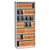 Tennsco Open Fixed Seven-Shelf Lateral File, 36w x 16.5d x 87h, Light Gray (TNNFS370LGY)
