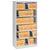 Tennsco Open Fixed Six-Shelf Lateral File, 36w x 16.5d x 75.25h, Light Gray (TNNFS360LGY)