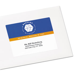 Avery® Vibrant Laser Color-Print Labels w/ Sure Feed, 3 3/4 x 4 3/4, White, 100/PK (AVE6878)