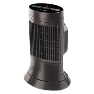 Honeywell Digital Ceramic Mini Tower Heater, 750 - 1500 W, 10" x 7 5/8" x 14", Black (HWLHCE311V)