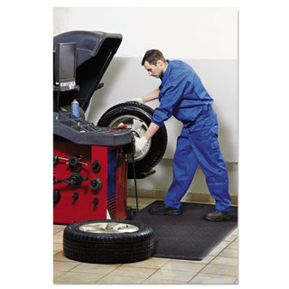 Guardian Soft Step Supreme Anti-Fatigue Floor Mat, 36 x 60, Black (MLL24030501DIAM)