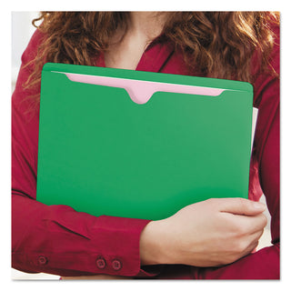 Smead™ Colored File Jackets with Reinforced Double-Ply Tab, Straight Tab, Letter Size, Green, 100/Box (SMD75503)