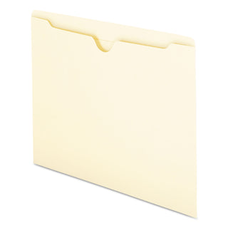 Smead™ Manila File Jackets, 2-Ply Straight Tab, Letter Size, Manila, 100/Box (SMD75500)