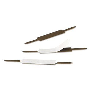 Smead™ Standard Self-Adhesive Fasteners, 1" Capacity, 2.75" Center to Center, Brown, 100/Box (SMD68210)
