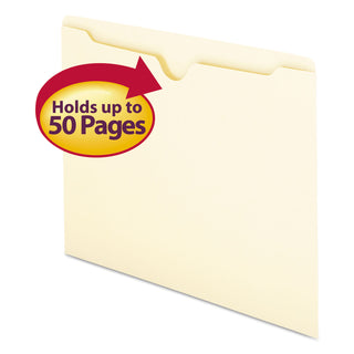 Smead™ Manila File Jackets, 1-Ply Straight Tab, Letter Size, Manila, 100/Box (SMD75410)