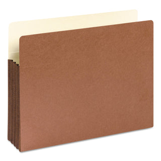 Smead™ Redrope Drop-Front File Pockets w/ Fully Lined Gussets, 3.5" Expansion, Letter Size, Redrope, 10/Box (SMD73264)