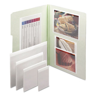 Smead™ Self-Adhesive Poly Pockets, Top Load, 4 1/16 x 3, Clear, 100/Box (SMD68123)