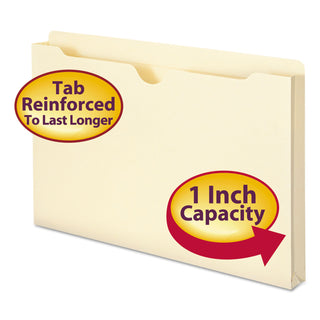 Smead™ Manila File Jackets, 2-Ply Straight Tab, Legal Size, Manila, 50/Box (SMD76520)
