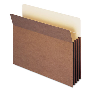 Smead™ Redrope TUFF Pocket Drop-Front File Pockets w/ Fully Lined Gussets, 3.5" Expansion, Letter Size, Redrope, 10/Box (SMD73380)