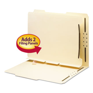 Smead™ Self-Adhesive Folder Dividers for Top/End Tab Folders w/ 2-Prong Fasteners, Letter Size, Manila, 25/Pack (SMD68025)
