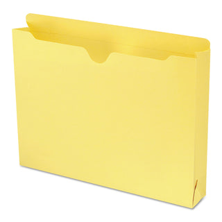 Smead™ Colored File Jackets with Reinforced Double-Ply Tab, Straight Tab, Letter Size, Yellow, 50/Box (SMD75571)