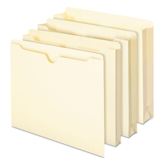 Smead™ Manila File Jackets, 2-Ply Straight Tab, Letter Size, Manila, 100/Box (SMD75500)