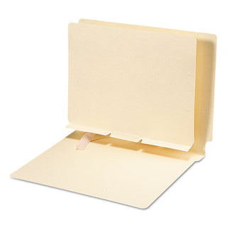 Smead™ Self-Adhesive Folder Dividers for Top/End Tab Folders, Prepunched for Fasteners, Letter Size, Manila, 100/Box (SMD68021)