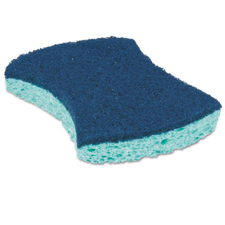 Scotch-Brite® PROFESSIONAL Power Sponge, 2.8 x 4.5, 0.6" Thick, Blue/Teal, 5/Pack (MMM3000CC)