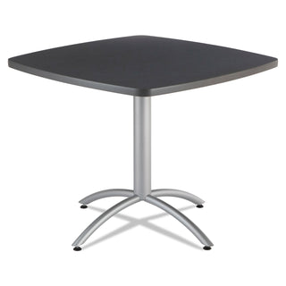Iceberg CaféWorks Table, 36w x 36d x 30h, Graphite Granite/Silver (ICE65618)