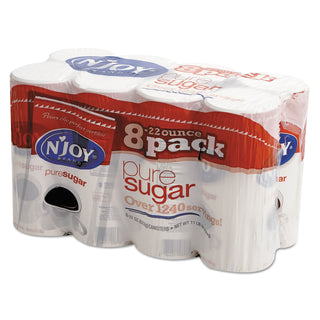 N'Joy Pure Sugar Cane, 22 oz Canisters, 8/Carton (NJO827820) (NJO827820)