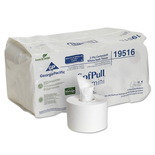 Georgia Pacific® Professional Mini Centerpull Bath Tissue, 5 1/4 x 8 2/5, 500 Sheets, 16 Rolls/Carton (GPC19516)