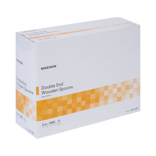 McKesson Medical Spoon Double Ended Tan Wood (473482_BX)