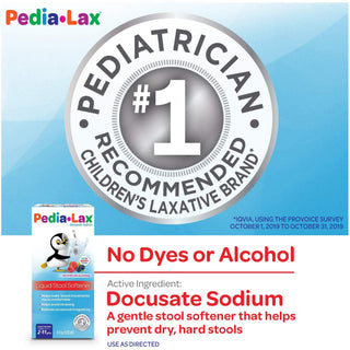 Pedia-Lax® Stool Softener Fruit Punch Flavor Liquid 4 oz. 50 mg / 15 mL Strength Docusate Sodium (738525_EA)