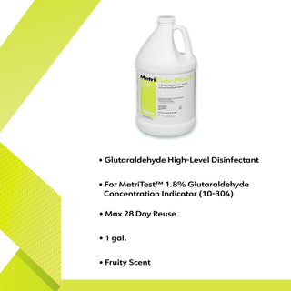 MetriCide Plus 30® Glutaraldehyde High-Level Disinfectant Activation Required Liquid 1 gal. Jug Reusable (188001_GL)