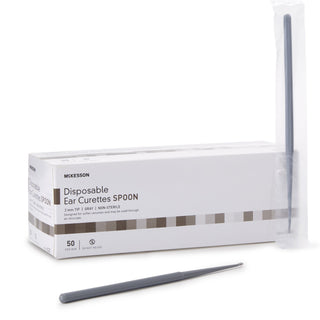 McKesson Ear Curette Handle with Grooves 2 mm Tip Cup Tip (911819_CS)