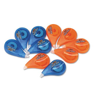 BIC® Wite-Out EZ Correct Correction Tape, Non-Refillable, 1/6" x 472", 10/Box (BICWOTAP10)