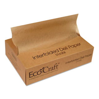 Bagcraft EcoCraft Interfolded Soy Wax Deli Sheets, 8 x 10 3/4, 500/Box, 12 Boxes/Carton (BGC016008)