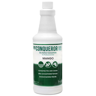 Fresh Products Bio Conqueror 105 Enzymatic Odor Counteractant Concentrate, Mango, 32 oz, 12/Carton (FRS12-32BWB-MG)