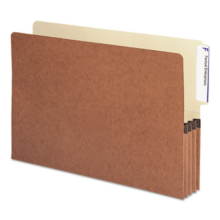 Smead™ Redrope Drop-Front End Tab File Pockets, 3.5" Expansion, Legal Size, Redrope, 10/Box (SMD74624)