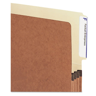 Smead™ Redrope Drop-Front End Tab File Pockets, 3.5" Expansion, Legal Size, Redrope, 10/Box (SMD74624)