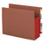Smead™ Redrope Drop-Front End Tab File Pockets w/ Fully Lined Colored Gussets, 5.25" Expansion, Letter Size, Redrope/Red, 10/Box (SMD73696)