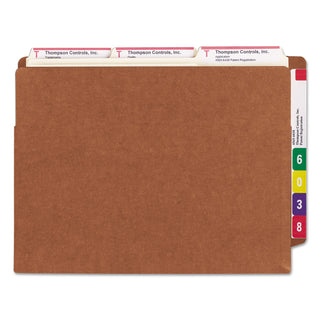 Smead™ Heavy-Duty Redrope End Tab TUFF Pockets, 3.5" Expansion, Letter Size, Redrope, 10/Box (SMD73780)