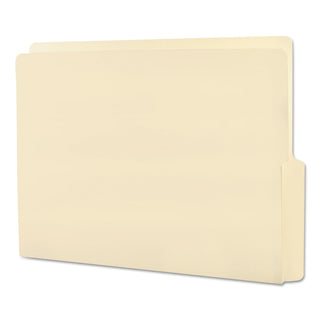 Smead™ Heavyweight Manila End Tab Folders, 9" Front, 1/2-Cut Tabs, Bottom Position, Letter Size, 100/Box (SMD24128)
