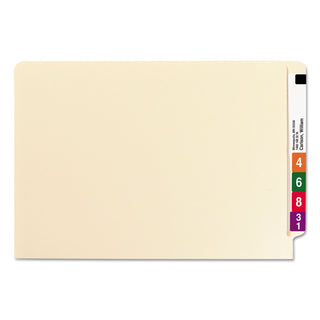 Smead™ Heavyweight Manila End Tab Folders, 9.5" Front, 1-Ply Straight Tab, Legal Size, 100/Box (SMD27100)