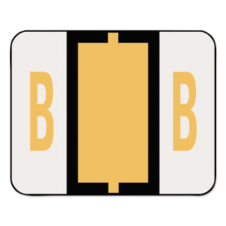 Smead™ A-Z Color-Coded End Tab Filing Labels, B, 1 x 1.25, White, 500/Roll (SMD67072)