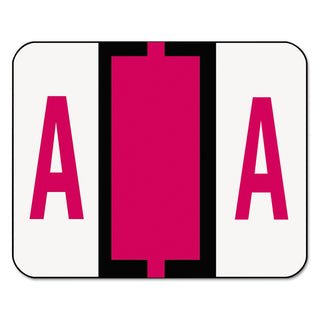 Smead™ A-Z Color-Coded End Tab Filing Labels, A, 1 x 1.25, White, 500/Roll (SMD67071)