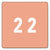 Smead™ Numerical End Tab File Folder Labels, 2, 1.5 x 1.5, Pink, 250/Roll (SMD67422)