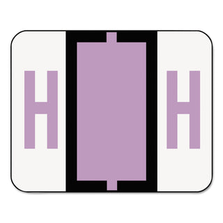 Smead™ A-Z Color-Coded End Tab Filing Labels, H, 1 x 1.25, White, 500/Roll (SMD67078)