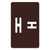 Smead™ AlphaZ Color-Coded Second Letter Alphabetical Labels, H, 1 x 1.63, Dark Brown, 10/Sheet, 10 Sheets/Pack (SMD67178)