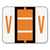 Smead™ A-Z Color-Coded End Tab Filing Labels, V, 1 x 1.25, White, 500/Roll (SMD67092)