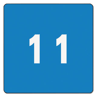 Smead™ Numerical End Tab File Folder Labels, 1, 1.5 x 1.5, Light Blue, 250/Roll (SMD67421)