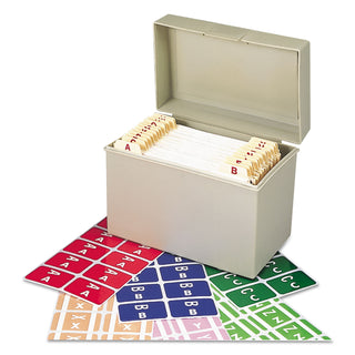 Smead™ AlphaZ Color-Coded Labels Starter Set, A-Z, 1 x 1.63, Assorted, 10/Sheet, 220 Sheets/Box (SMD67170)
