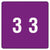 Smead™ Numerical End Tab File Folder Labels, 3, 1.5 x 1.5, Purple, 250/Roll (SMD67423)