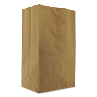 General Grocery Paper Bags, 57 lbs Capacity, 1/8 BBL, 10.13"w x 6.75"d x 14.38"h, Kraft, 500 Bags (BAGSK1857)