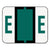 Smead™ A-Z Color-Coded End Tab Filing Labels, E, 1 x 1.25, White, 500/Roll (SMD67075)