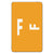 Smead™ Alpha-Z Color-Coded Second Letter Labels, Letter F, Orange, 100/Pack (SMD67176)