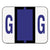 Smead™ A-Z Color-Coded End Tab Filing Labels, G, 1 x 1.25, White, 500/Roll (SMD67077)